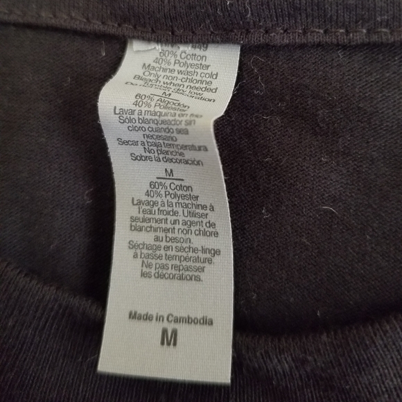 NWOT Darker Waves Festival Tears For Fear blk S/S V-neck t-shirt - Picture 7 of 11